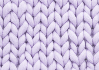 Purple woolen, fluffy sweate