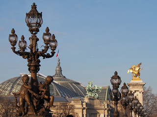 Obraz premium Candélabres du Pont Alexandre III - Paris