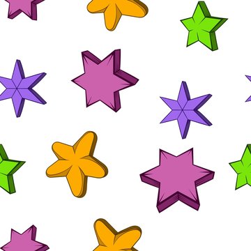Star pattern, cartoon style