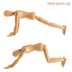 hero push up pose