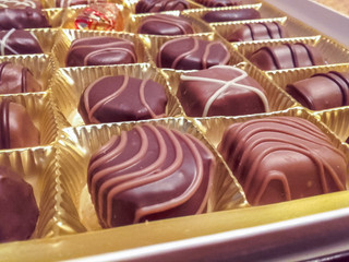 Box of chocolate candies