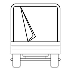 Truck icon, outline style