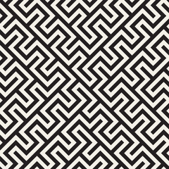 Maze Tangled Lines Contemporary Graphic. Abstract Geometric Background Design. Vector Seamless Pattern.