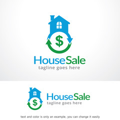 House Sale Logo Template Design Vector, Emblem, Design Concept, Creative Symbol, Icon