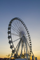 Fototapeta premium Ferris wheel Sunset.