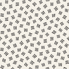 Vector Seamless Pattern. Abstract Background With Scattered Geometric Shapes.