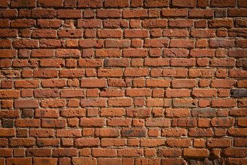 Background of old brick wall pattern texture.