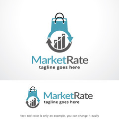 Market Rate Logo Template Design Vector, Emblem, Design Concept, Creative Symbol, Icon