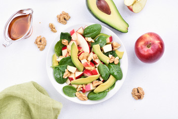 Healthy breakfast with fruit salad