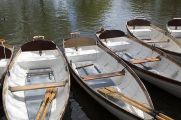 Fototapeta na wymiar Rowing Boat on River, Stratford Upon Avon