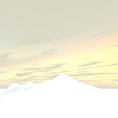 Fototapeta na wymiar 3d rendering of arctic environment