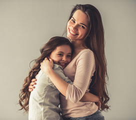 Mom and daughter