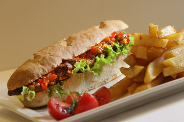 sandwich, soup