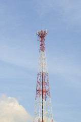 Tower used to locate antennas for communications purposes