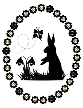 Osterhase im Gras