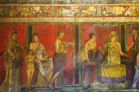 Fresco from Pompeii's Villa of Mysteries.