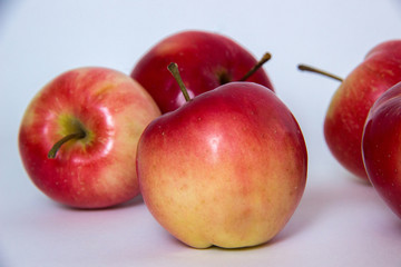 Red and yellow apples