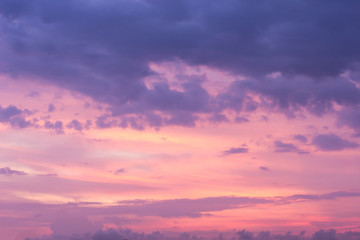 Fototapeta na wymiar Background Of Stratocumolus Clouds Twilight Time