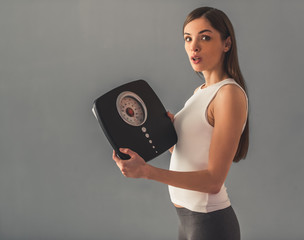 Girl and weight loss
