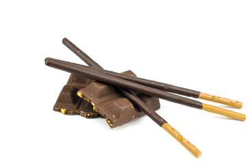 Dark Chocolate on white