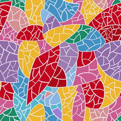 Vector seamless mosaic pattern.