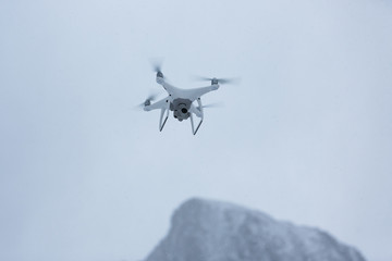 Fototapeta na wymiar Drone in mountains