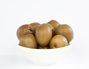 crisp mei (Prunus mume) isolated on white background