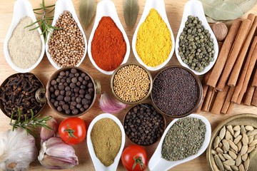 Spices and herbs.