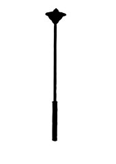 Silhouette of street lamp vector.