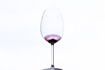 Glass of dry wine