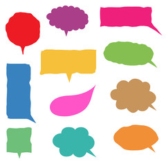 Speech bubble set