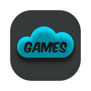 Cloud Gaming Icon Business Logo