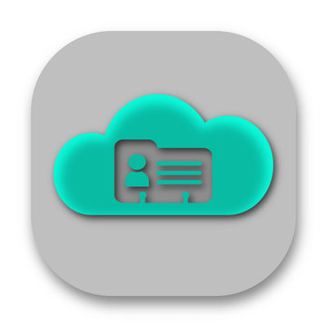 Cloud Contact Database Application Icon Design