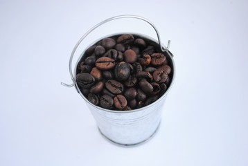 Full bucket of coffee