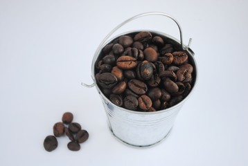 Full bucket of coffee