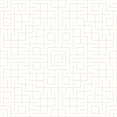 Geometric Ethnic Background Lattice. Stylish Subtle Texture. Vector Abstract Seamless Pattern.