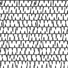 Barbed wire Hand drawn seamless pattern.