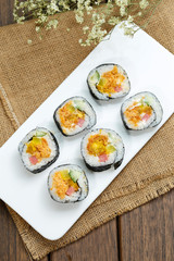 Laver rice sushi