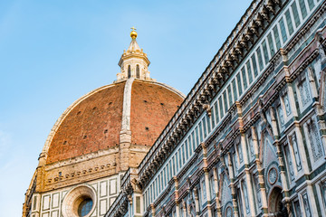view of Florence with the old bridge in the heart of Tuscany