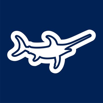 recommend clip art: Sailfish icon saltwater fish - vector Illustration