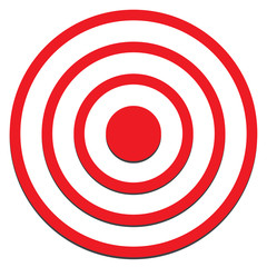 target icon on white background. target sign.