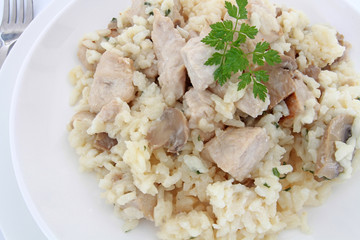 risotto au poulet