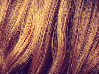 Natural brown hair closeup background
