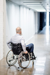 Fototapeta na wymiar Senior patient in wheelchair
