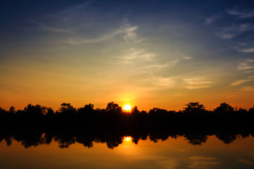 Beautiful atmosphere  sky at sunset