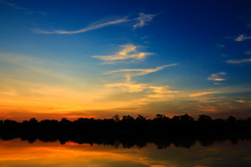 Beautiful atmosphere  sky at sunset