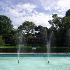 Fototapeta na wymiar Water Fountains in High Park Toronto, Canada