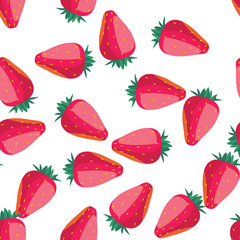 Strawberry seamless pattern
