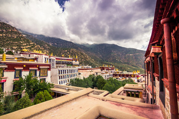 Fototapeta na wymiar August 12, 2014 - Drepung Monastery in Lhasa, Tibet