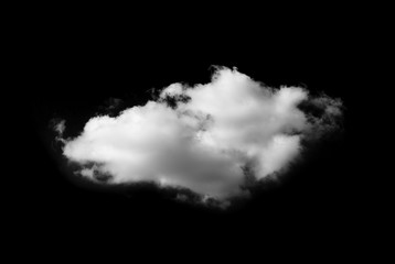 Clouds on black background